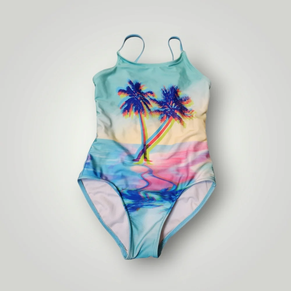 More than Magic tropical swimsuit bathing suit one piece l 10 12